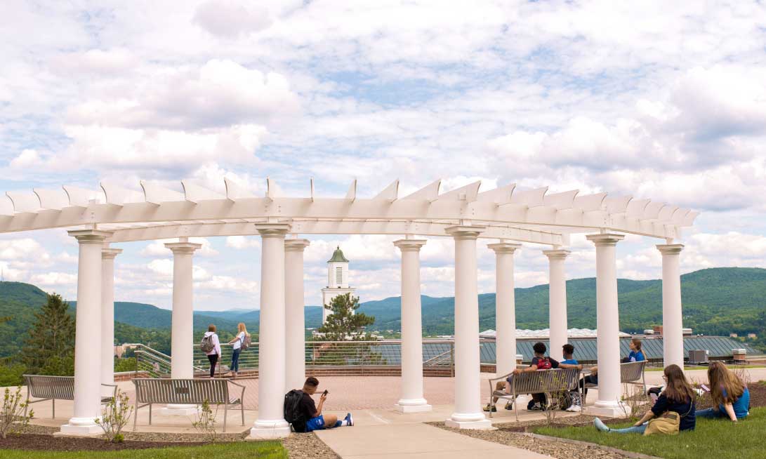 large pavilion with columns