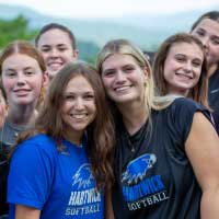 smiling female students